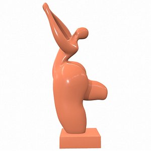 3D Abstract sculpture M054 model