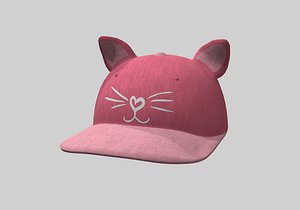 cute cat cap 3D model
