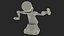 Modułowy Robot Serwisowy Rigged dla Maya
