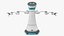Modułowy Robot Serwisowy Rigged dla Maya