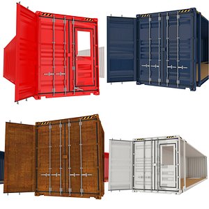3D model containers elements