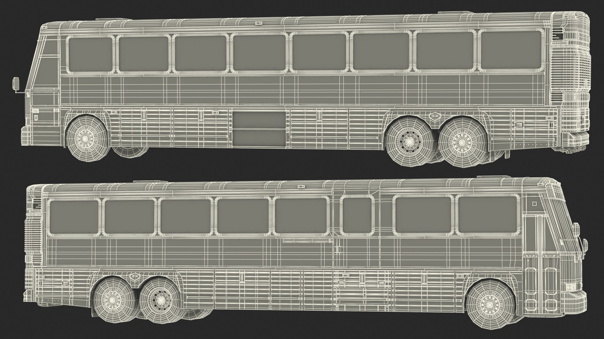 Intercity Bus MCI 102DL3 Simple Interior 3D - TurboSquid 1902516