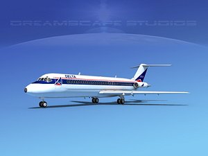 3d model dc-9-30 dc-9