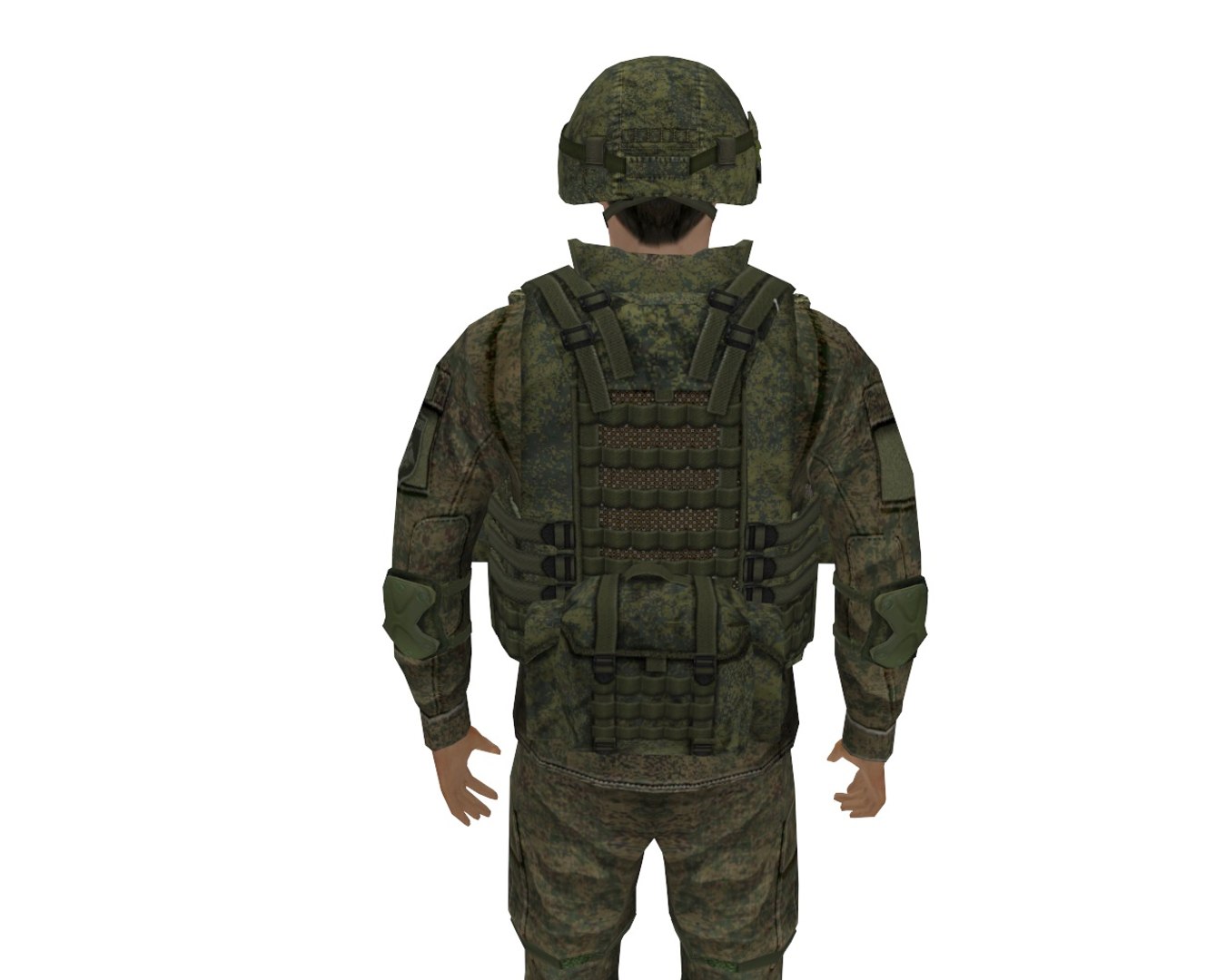 Body armor Rig Military Bulletproof vest Equipment 3D model