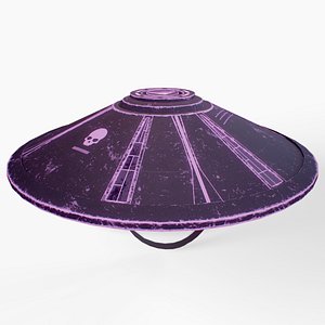 Stylized Cyberpunk Hat Low Poly