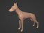 Low Poly Dog  Figurine- Doberman