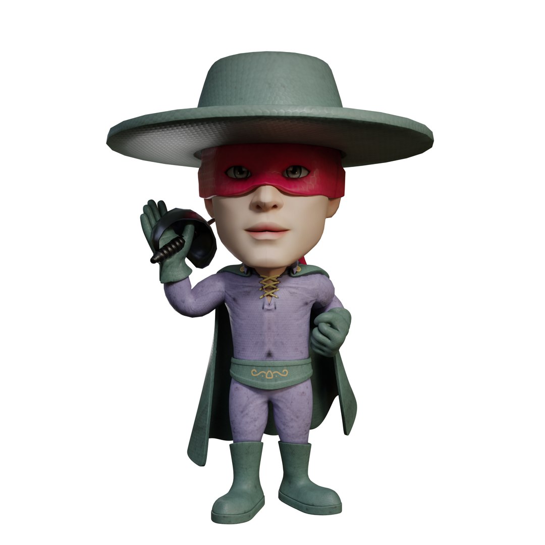 3D Zorro Chibi Rigged 3d Model - TurboSquid 2516038