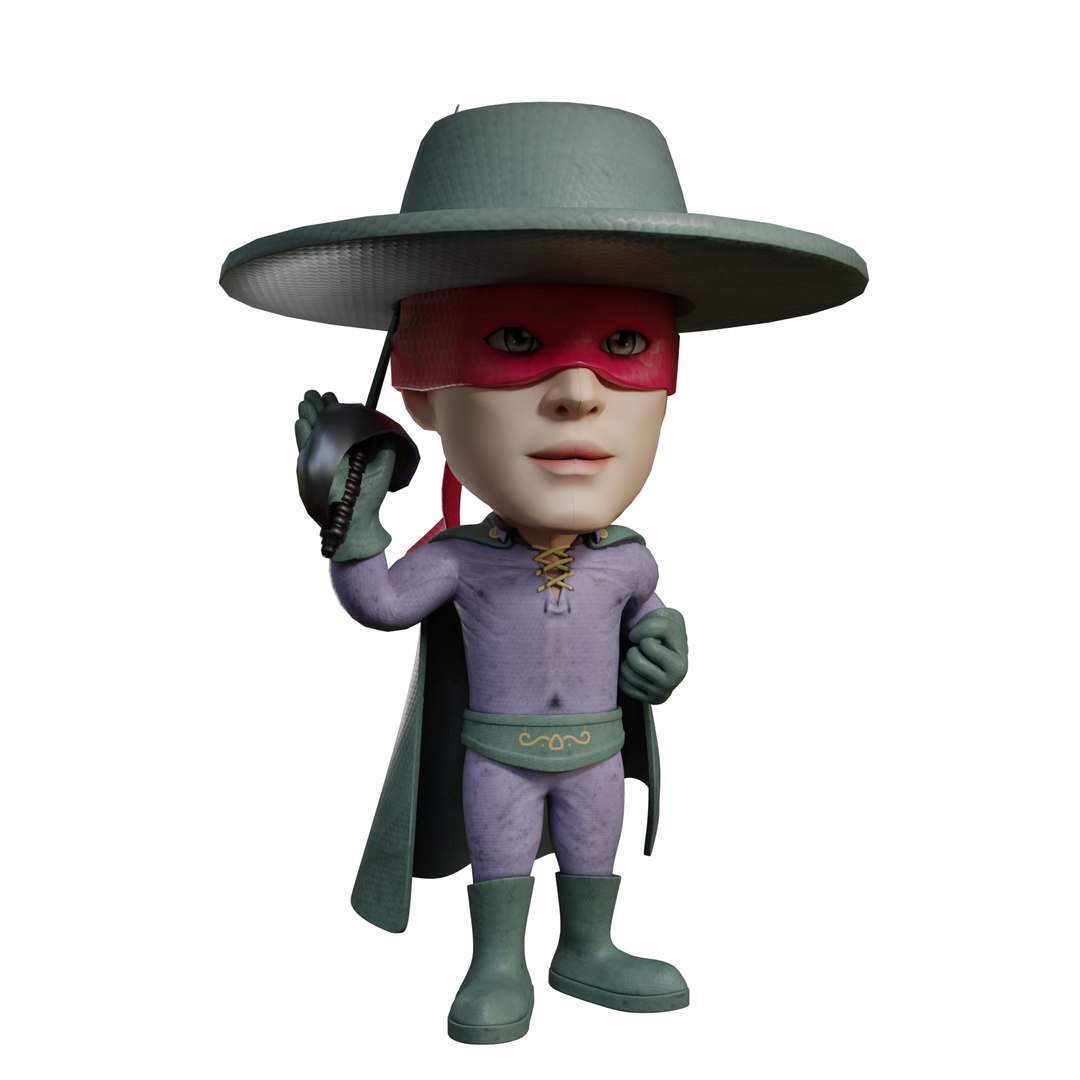 3D Zorro Chibi Rigged 3d Model - TurboSquid 2516038