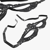 Venetian Lace Ribbon Mask