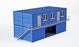 3D 40ft container