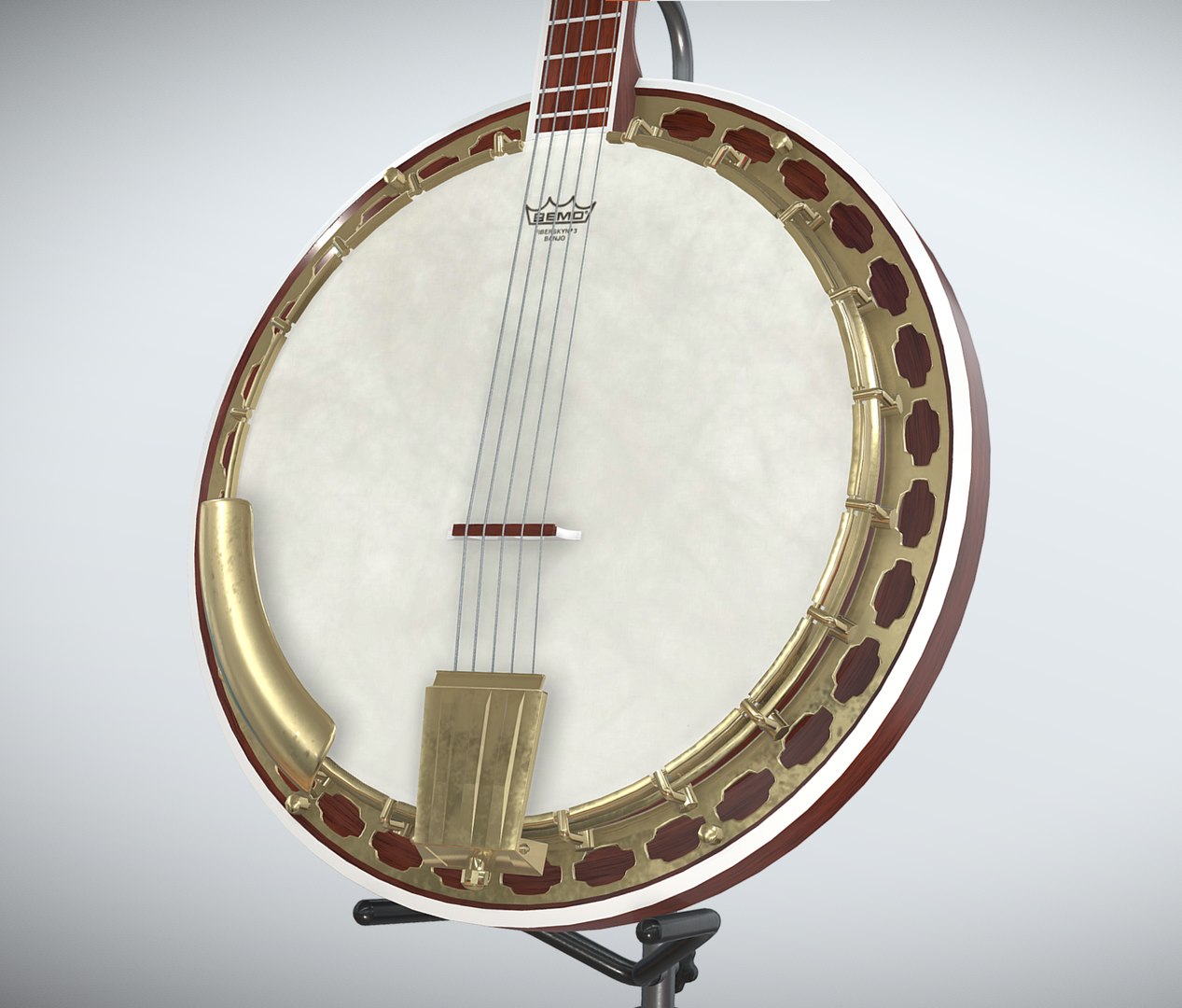 Banjo With Stand 3D Model - TurboSquid 2092609