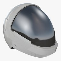 Futuristic Astronaut Space Helmet