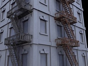 3d building facade
