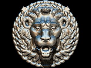 lion mask decorative maschera 3D