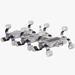 Scout Crawler Moon Rover Vehicle 3D