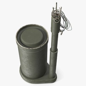 Vintage US Army Anti Tank Mine Green 3D model