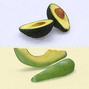 3d model avocado variation