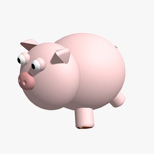 Game Ready Cartoon pig