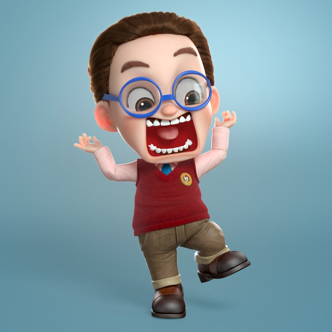 Boy Expressions 3D Model - TurboSquid 1417784