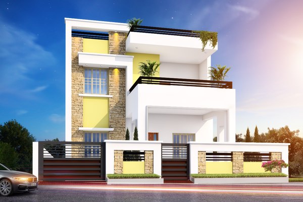 3D model house building villa