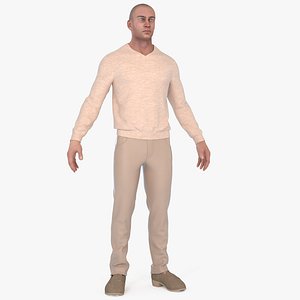 3d model man trousers sweaters