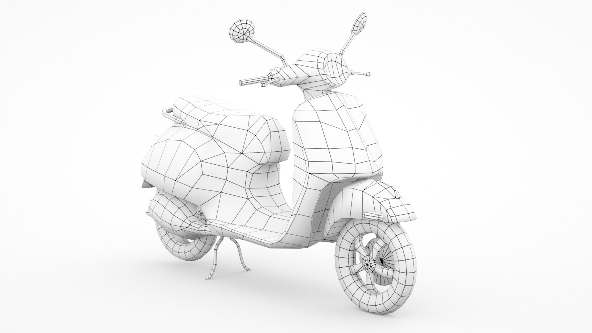 2022 Vespa GTS 300 HPE Super Sport 3D Model - TurboSquid 2278795