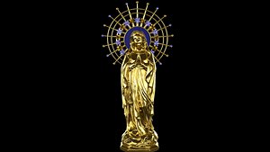 St. Virgin Mary Golden Statue
