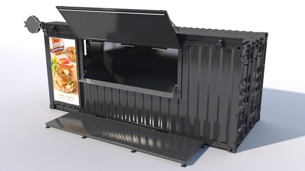 3D Container Shop - TurboSquid 2019416