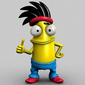 3d cartoon character model