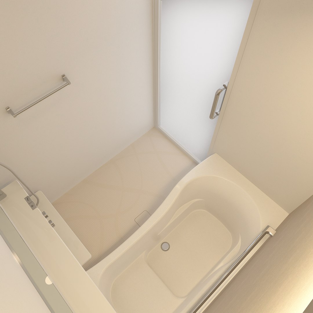 3D Model Japan UNIT BATHROOM 1616 Housetec TurboSquid 2139147