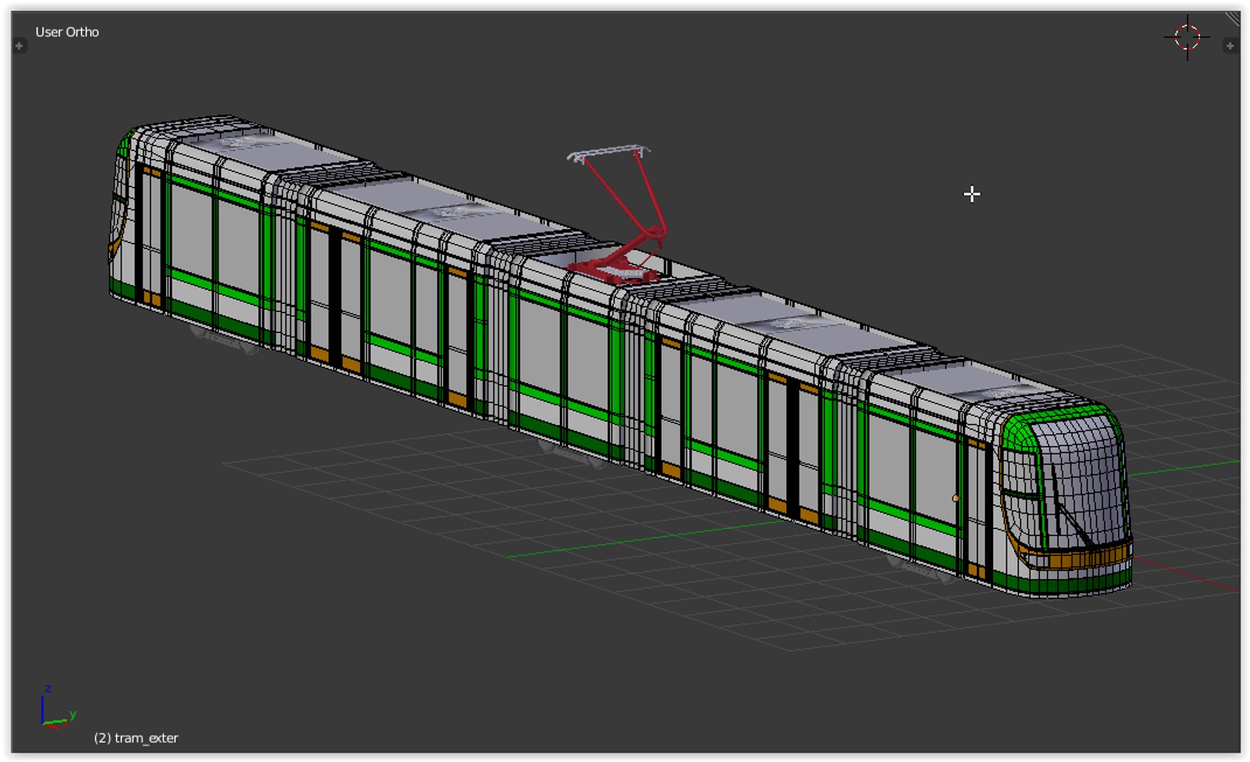 3d model of tram