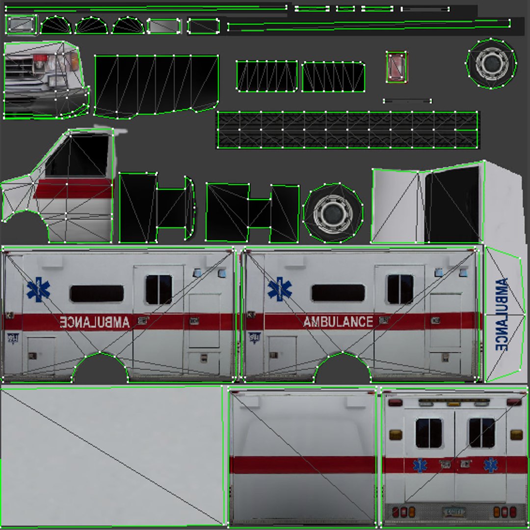 ambulance mobile games 3d model