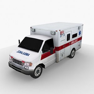 Low Poly Ambulance