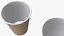 Einweg-Kaffeetasse aus Kunststoff mit mittlerem Deckel und Halter