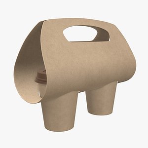 Disposable medium paper coffee cup plastic lid and holder