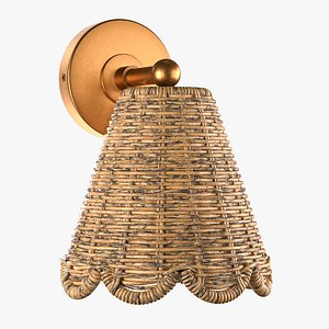 Kismet Hanging Wicker Rattan Sconce