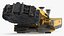 Mobile Tunnel Boring Machine Yellow Rigged model
