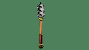 Stylized Mornigstar Game Ready 3D model