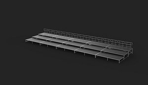 3D model Straigh stage 3D model