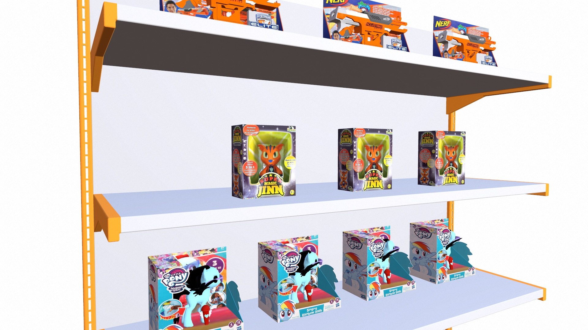 Toys Showcase Rack 3D Model - TurboSquid 2358456