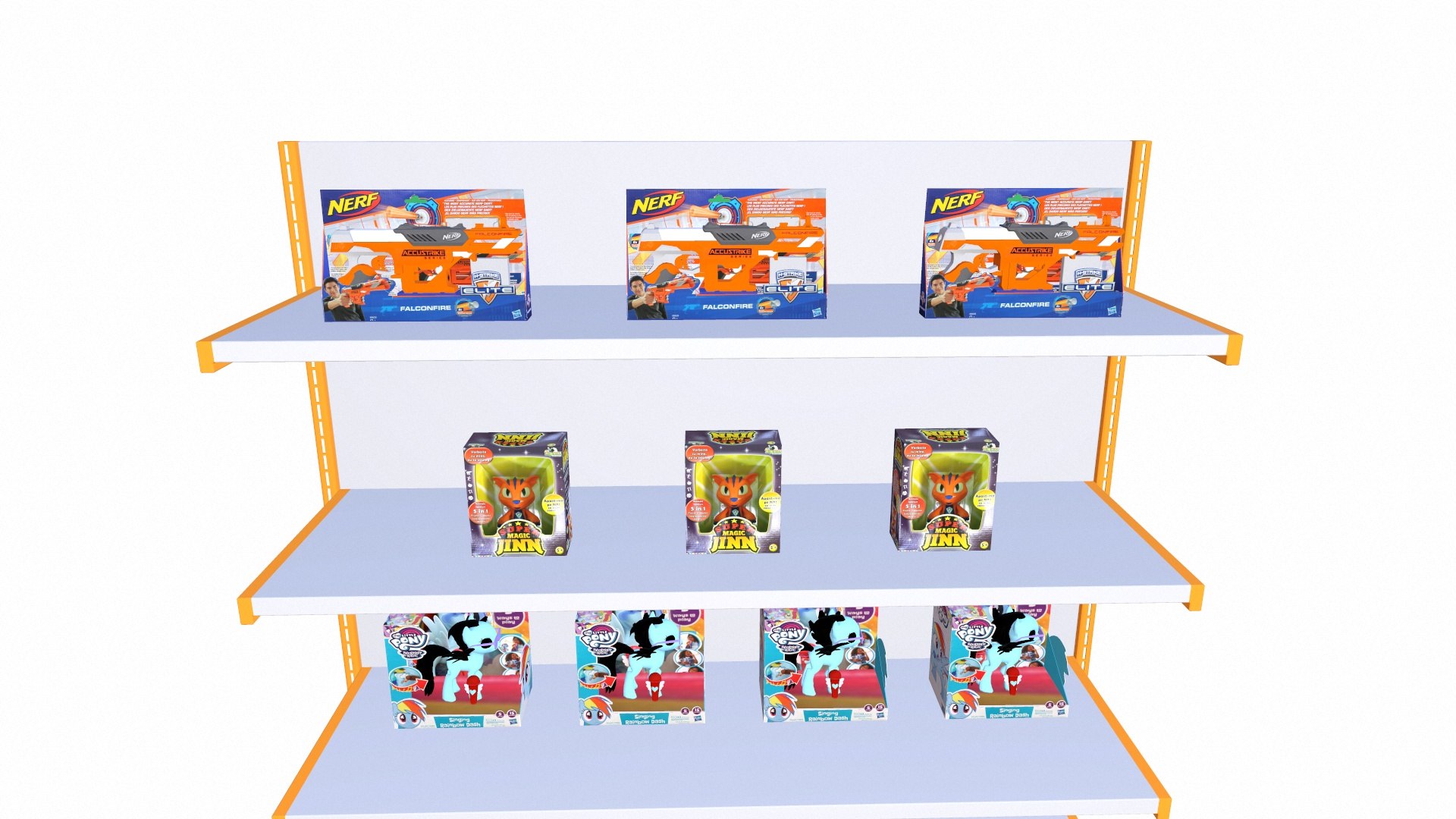Toys Showcase Rack 3D Model - TurboSquid 2358456