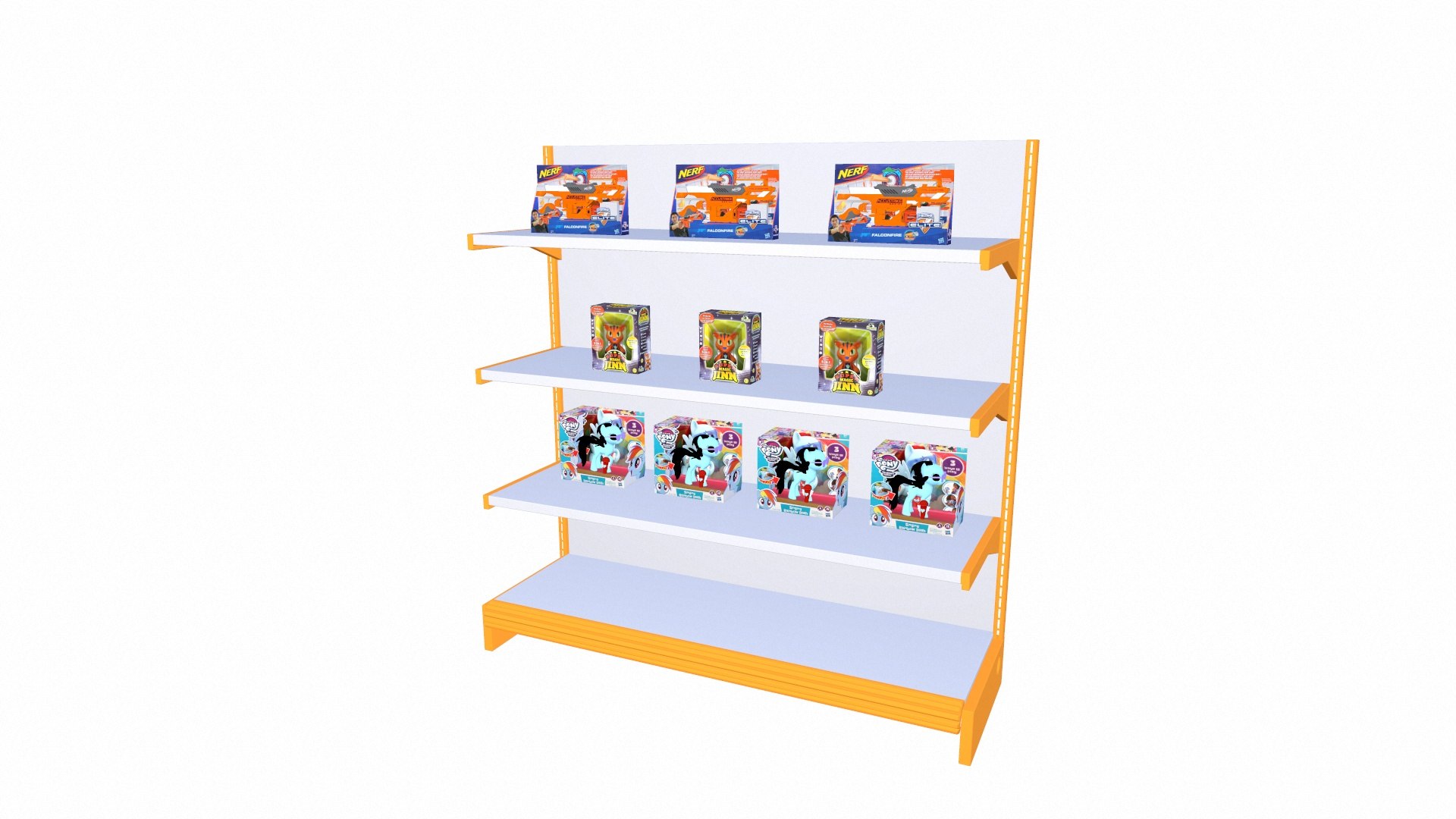 Toys Showcase Rack 3D Model - TurboSquid 2358456