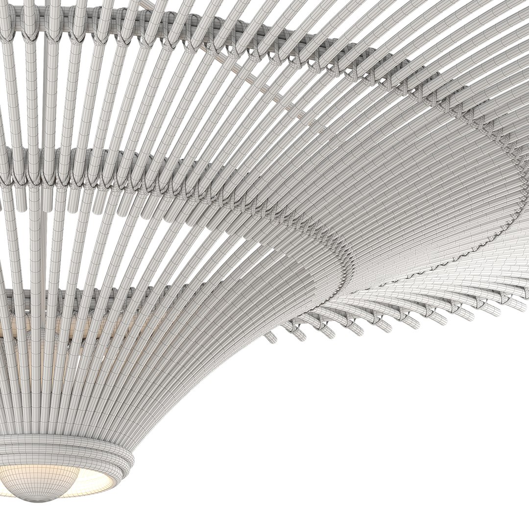 Huge Rattan Lamp 3D Model - TurboSquid 2375113