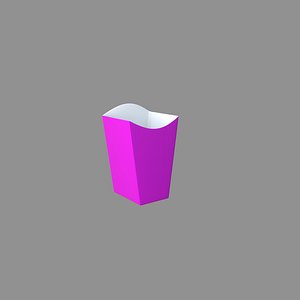 3D model Popcorn Box v2 Pink