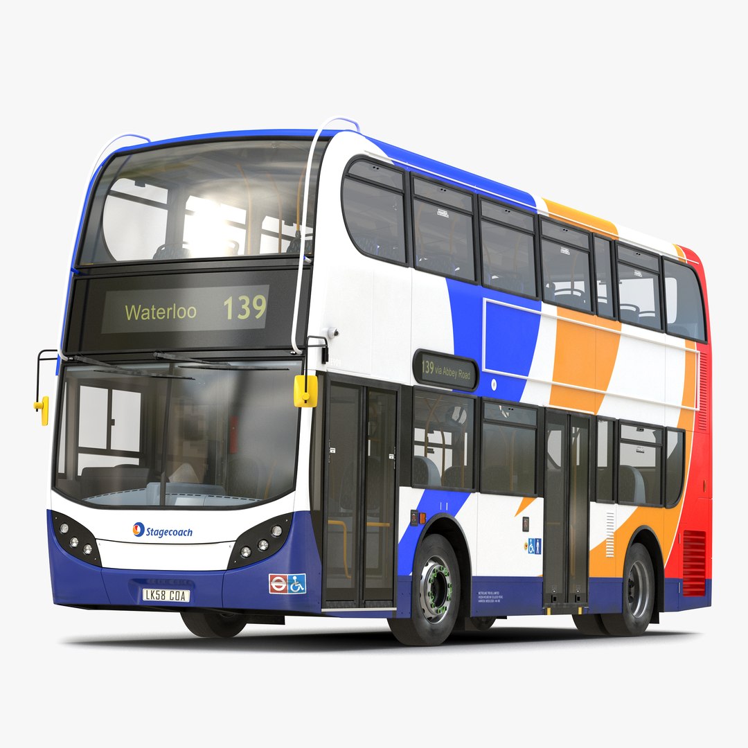 Bus Enviro400 3D model preview