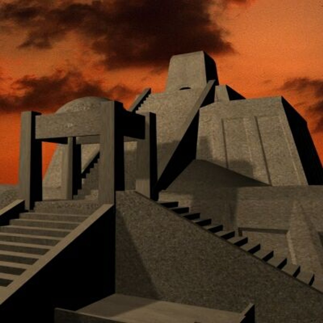 Ancient Structure Zigurat 3d Model, image size:1080x1080