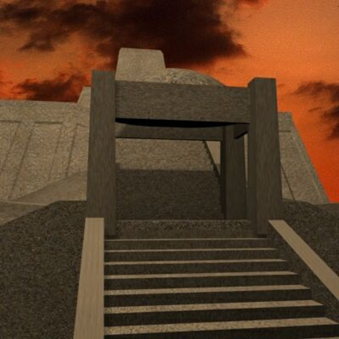 Ancient Structure Zigurat 3d Model, image size:1080x1080