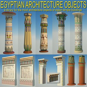 Egyptian architecture objects