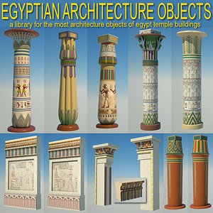 Egyptian architecture objects