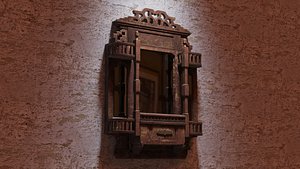 Indian wooden Mirror